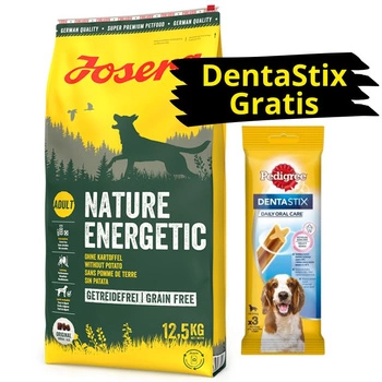 Josera Adult Nature Energetic 12,5 kg + DentaStix ZADARMO!