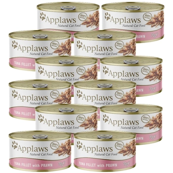 Applaws Cat tuniak s krevetami 12x70g