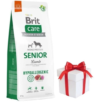BRIT CARE Hypoallergenic Senior Lamb 12kg + prekvapenie pre psa ZDARMA!