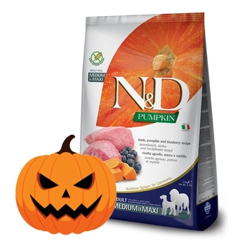N&D dog Grain Free PUMPKIN Adult Medium & maxi lamb & blueberry 12 kg