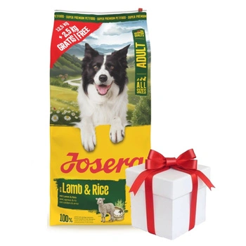 JOSERA Adult Lamb & Rice 12,5+2,5 kg + Prekvapenie pre psa ZADARMO!
