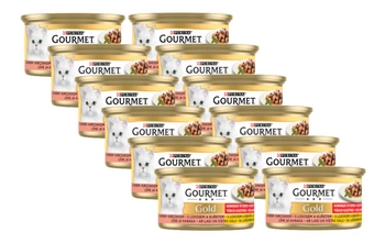 Purina Gourmet Gold losos/kuracie mäso v omáčke 12x85g