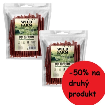 Hovädzie tyčinky WILD FARM 2x500g psia maškrta