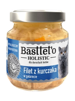 Basttet'o Holistic kuracie filé v galete pre mačky 130g