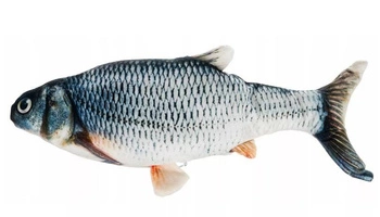 Hračka pre mačky plyšová ryba s mačacou mätou 21cm