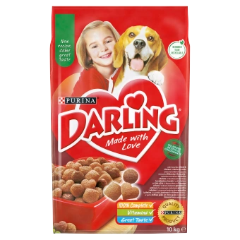 PURINA Darling s lahodnou zmesou hovädzieho a kuracieho mäsa 10 kg