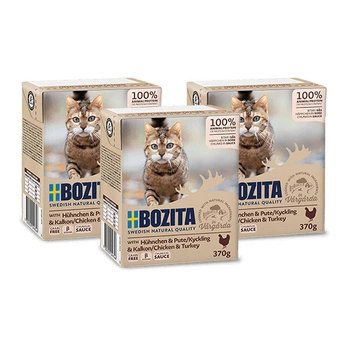 BOZITA Cat Chicken Turkey 3x370g