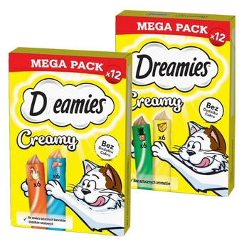 DREAMIES Krémová zmes chutí 24x10g