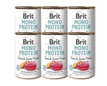 BRIT MONO PROTEIN TUNA & SWEET POTATO 6x400g