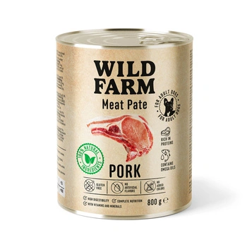 WILD FARM Bravčová paštéta 800g bezlepkové krmivo pre psov