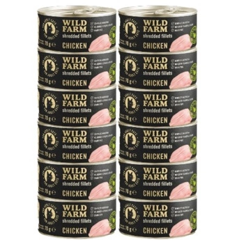 WILD FARM Fillets Chicken 12x70g - mokré krmivo pre mačky bez obilnín vo vývare