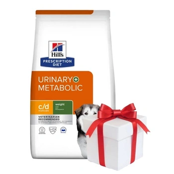 HILL'S PD Prescription Diet Canine c/d Urinary + Metabolic 12 kg + Prekvapenie pre psa ZADARMO!