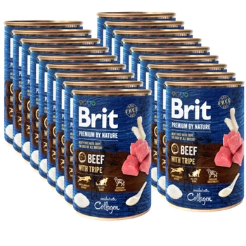 Brit Premium By Nature Beef With Tripe 18x400g