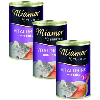 Miamor VitalDrink s kačkou 3x135ml