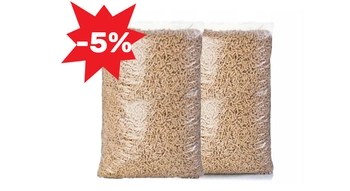 Ekologické drevené pelety pre mačky, ošípané, králiky 2x15kg -5%