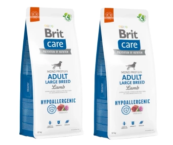 BRIT CARE Dog Hypoallergenic Adult Large Breed Lamb 2x12kg