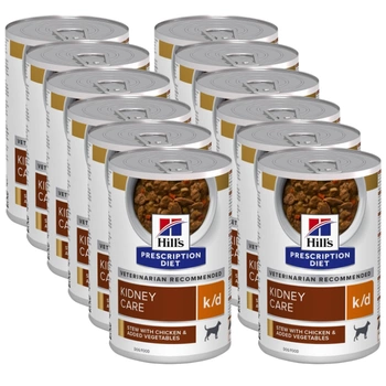 HILL'S PD Prescription Diet Canine k/d chicken (stew) 12x354g-konzerva