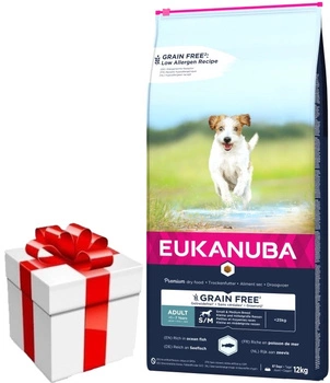 EUKANUBA Adult Small&Medium Grain Free 12kg + PREKVAPENIE PRE PSA ZDARMA!