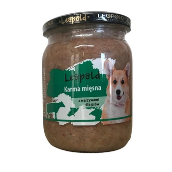 Leopold mäsové krmivo so zeleninou pre psov 500g (Jar)