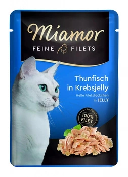 Miamor Feine Filets - vlhké krmivo pre mačky s tuniakom v krabom želé 100g