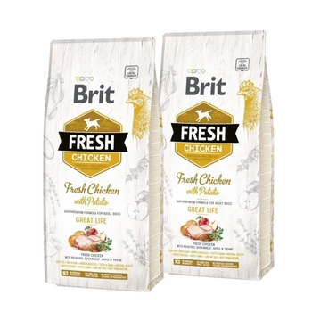Brit Dog Fresh Chicken & Potato Adult Great Life 2x12 kg