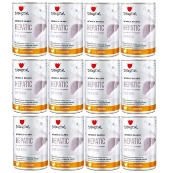 Disugual Veterinárne mokré krmivo pre psov HEPATIC Morčacie (dospelé) 12x400g