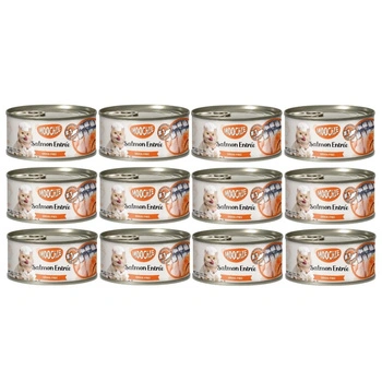 MOOCHIE TUNA & SALMON ENTRÉE V KOSTNOM VÝVARU 12x156 g
