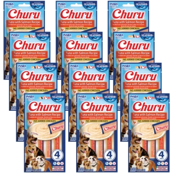 INABA Dog Churu (na rybej báze) Tuniak Losos 12x(4x14g)