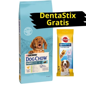 PURINA Dog Chow Puppy Chicken 14kg + DentaStix ZADARMO!