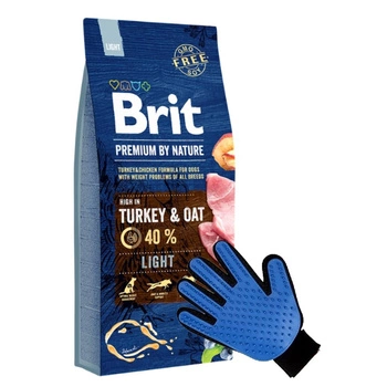 Brit Premium By Nature Light 15kg + ZADARMO česacia rukavica!