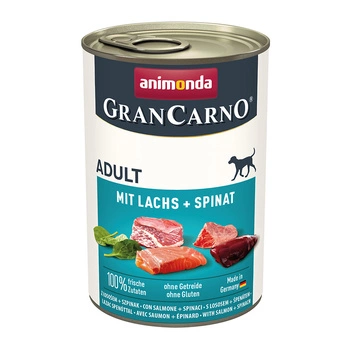 ANIMONDA GranCarno Adult Dog príchuť: losos + špenát 400g