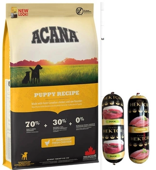 ACANA HERITAGE Puppy Junior 11,4kg + Prémiové krmivo Hektor tyčinka pre psov 2x900g ZDARMA!!