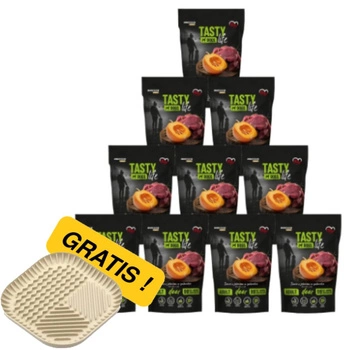 Tasty Dogs Life Jelenie mäso v želé miske 10x500g + Miskomata ZADARMO!
