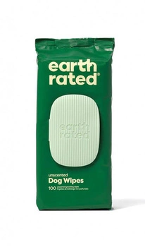 EARTH RATED Kompostovateľné obrúsky bez vône 100ks.