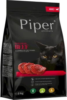 DOLINA NOTECI Piper Animals s hovädzím mäsom pre mačky 3kg