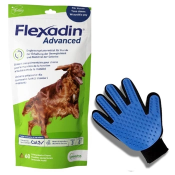 Flexadin Advanced pre psy 60 tbl + ZADARMO česacia rukavica!