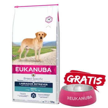 EUKANUBA Dospelý labradorský retriever 12kg + miska ZADARMO!
