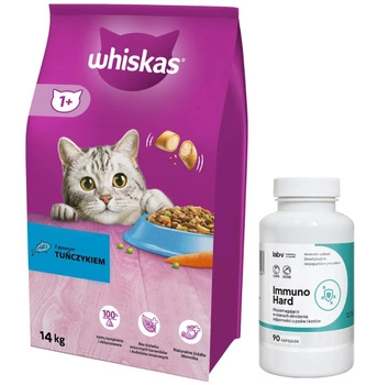 Whiskas granule s tuniakom 14 kg & LAB-V Immuno Hard 90 kapsúl