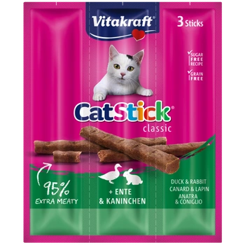 Vitakraft Cabanos Cat Stick Mini Rabbit and Duck pre mačky 3x18g