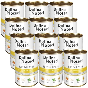 DOLINA NOTECI Premium Senior s kuracím mäsom, mrkvou a bazalkou 12x400g