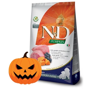 Farmina N&D Pumpkin Grain Free psie LAMB & BLUEBERRY PUPPY MEDIUM & MAXI 12kg