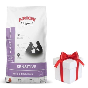 ARION Original Sensitive Adult Medium 12kg + prekvapenie pre psa ZDARMA!