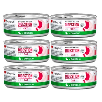 Disugual mokré krmivo pre mačky Veterinárne trávenie Králik (dospelý) 6x85 g