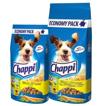 CHAPPI 13,5 kg - suché krmivo pre psov s hydinou a zeleninou & CHAPPI 9 kg - suché krmivo pre psov s hydinou a zeleninou