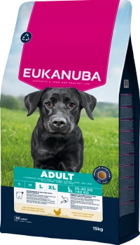 EUKANUBA krmivo pre dospelých kurčiat veľkých plemien 15 kg