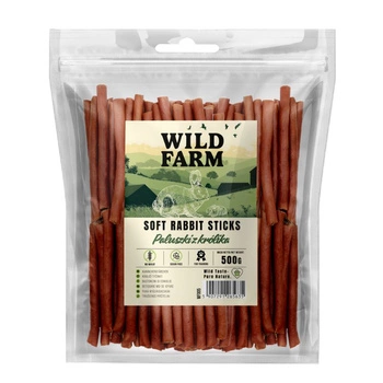 Psí maškrta WILD FARM Rabbit Sticks 500g