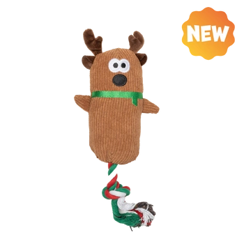 UNIQ PETS PLYŠOVÁ HRAČKA PRE PSOV SQUEAKIES ťahadlo pre soba s pištičkou 40 cm