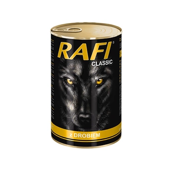 RAFI CLASSIC ADULT 1250g 45% mäsové hydinové konzervy v omáčke pre dospelé psy 1240g