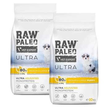 Vetexpert RAW PALEO ULTRA TURKEY PUPPY MEDIUM/ LARGE 2x10KG