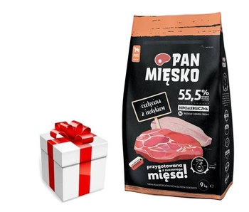 PAN MIĘSKO Teľacie mäso s morčacím M 20kg + prekvapenie pre vášho psa ZDARMA